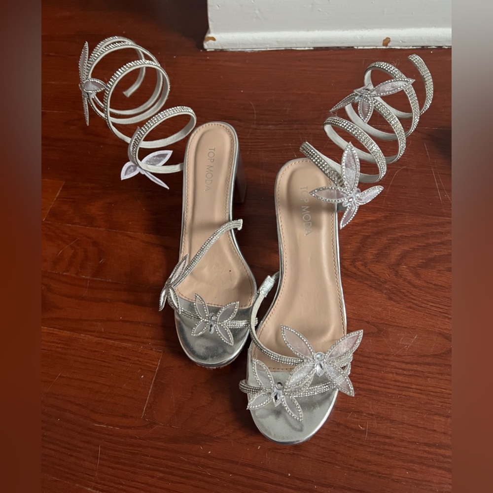 Top Moda butterfly wrap heels.
